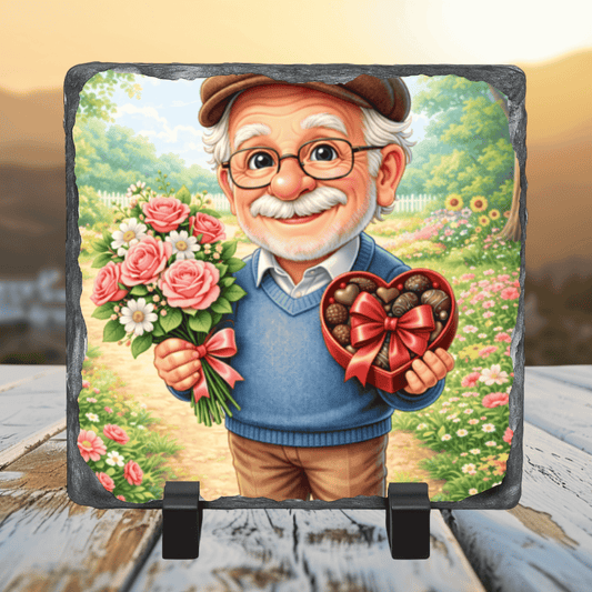 Personalised Photo Slate - 14cm x 14cm