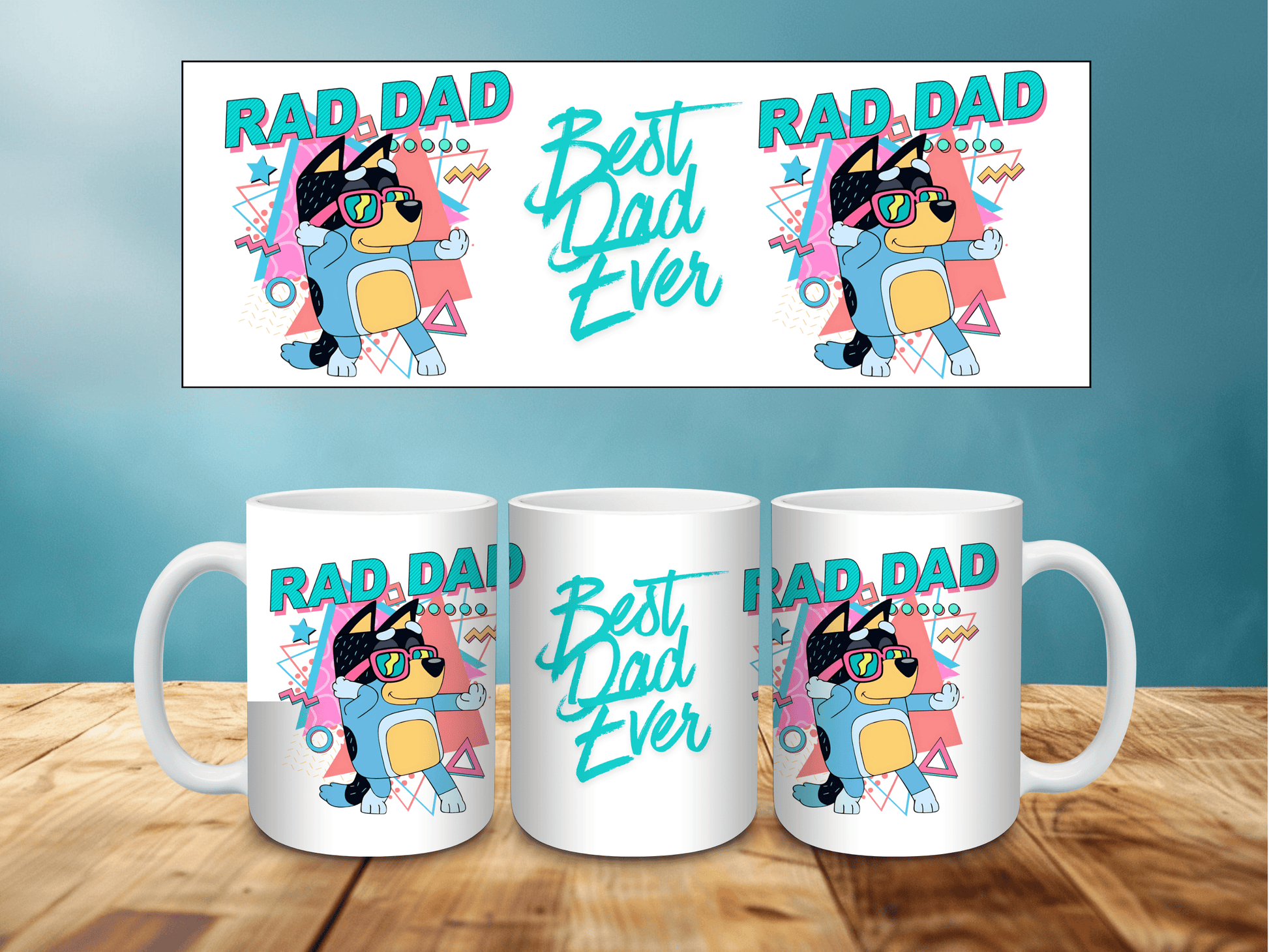 ad Dad 15oz white ceramic mug with glossy finish – the perfect Father's Day gift